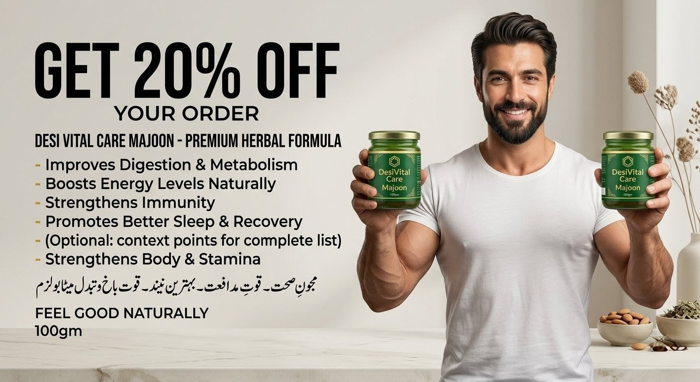 get 20 % off on 2 products (power of strength) desi vital care